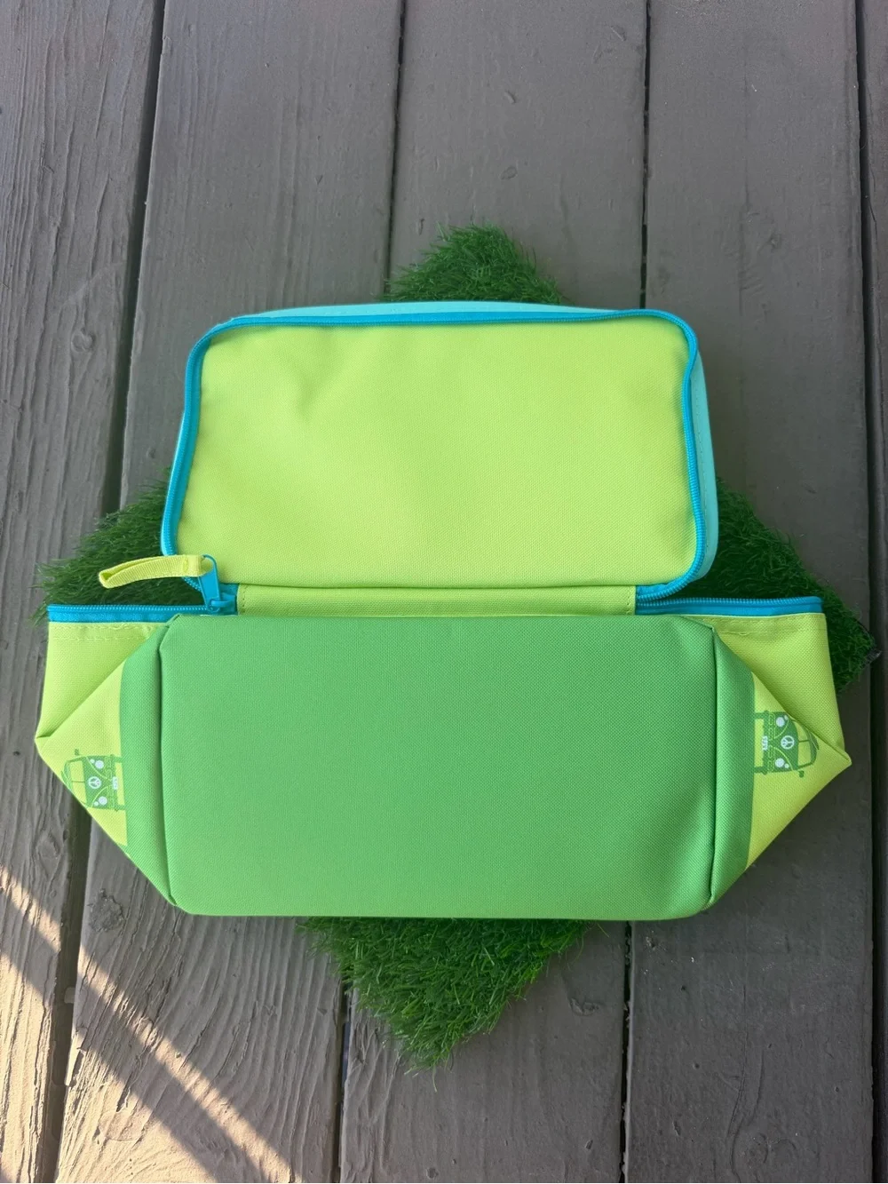 💛Trader Joe's Lime Green Mini Insulated Tote Bag ⚽️ 1 DAY SALE 🔴🇺🇸